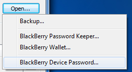 Recovering BlackBerry Device Password in EPPB