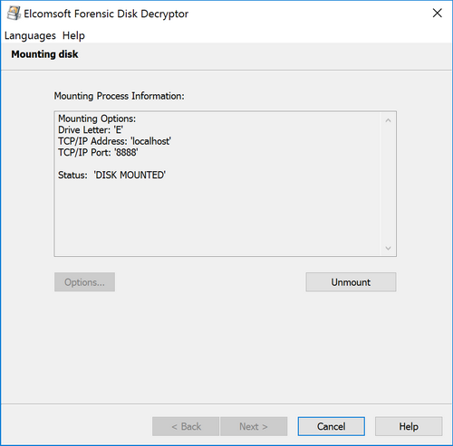 Elcomsoft Forensic Disk Decryptor Key Generator