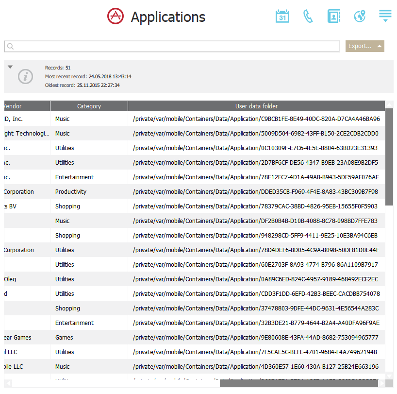 Var mobile applications. Mobile Containers IOS.