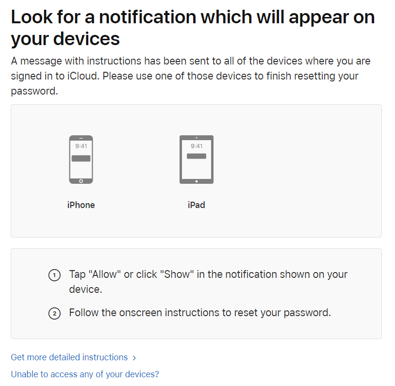 how to sign into icloud email change password