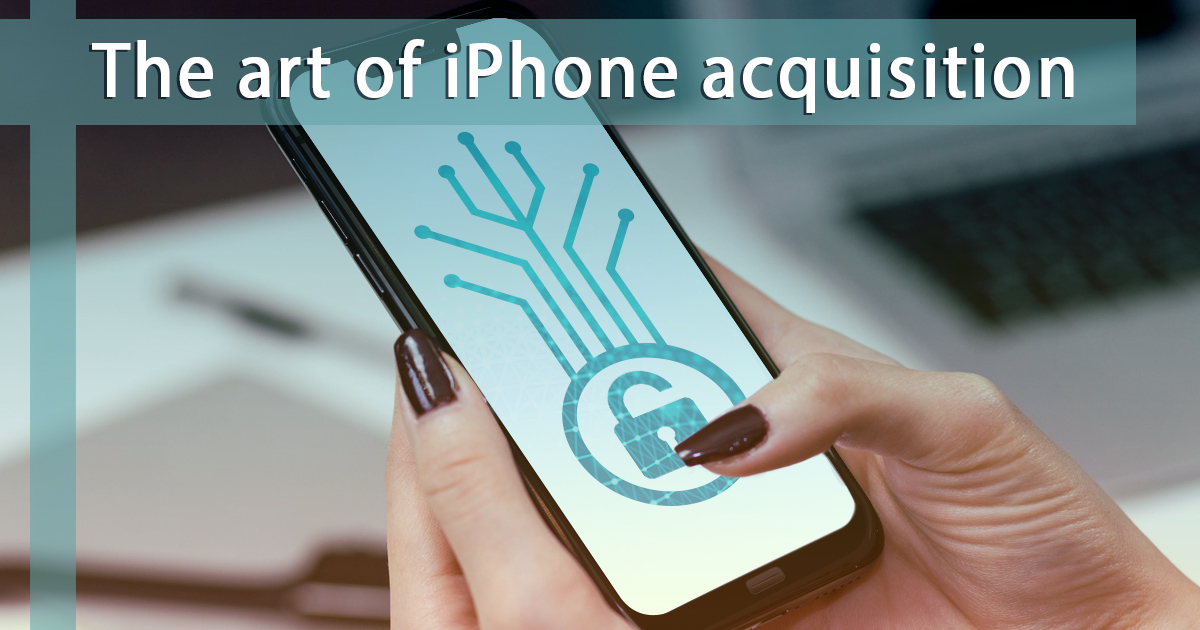 The Art Of Iphone Acquisition Elcomsoft Blog
