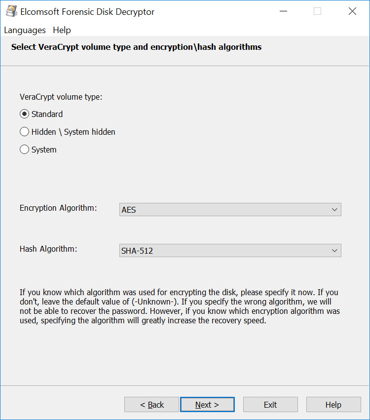 Elcomsoft Forensic Disk Decryptor Key Generator