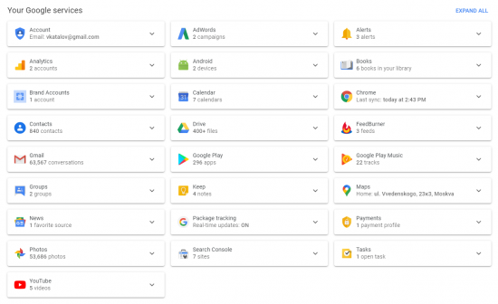 Extracting Google Dashboard Data | ElcomSoft blog