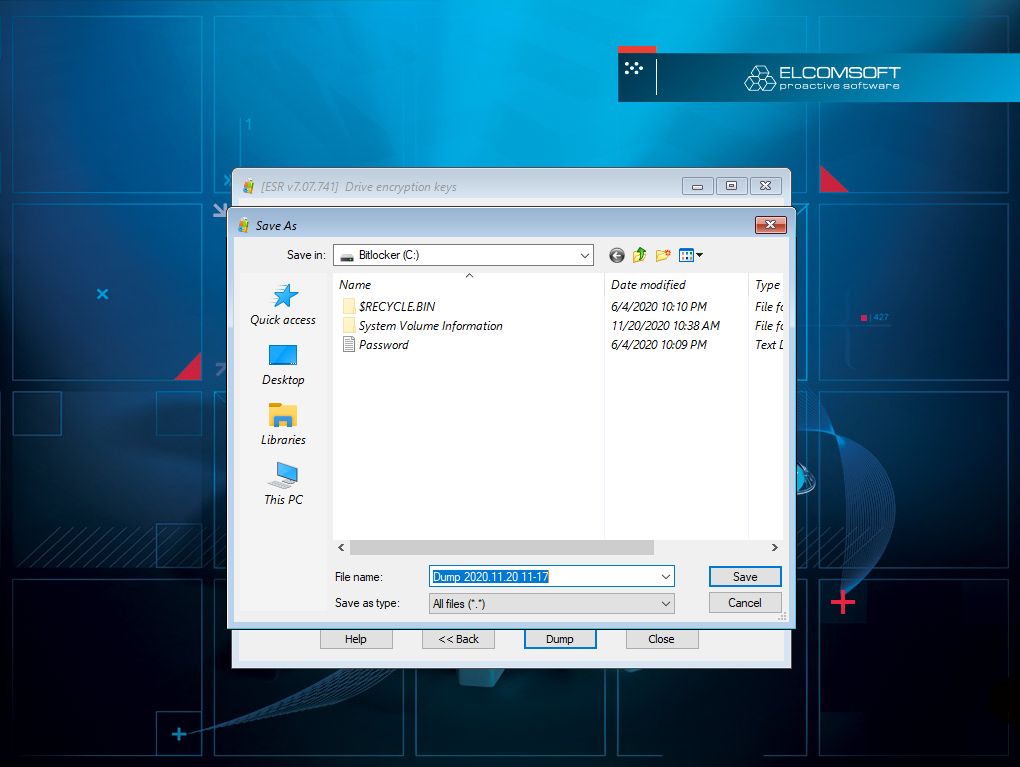 System Recovery. Elcomsoft Recovery. Elcomsoft System Recovery professional Edition 6.00.402. Forensic Disk Decryptor.