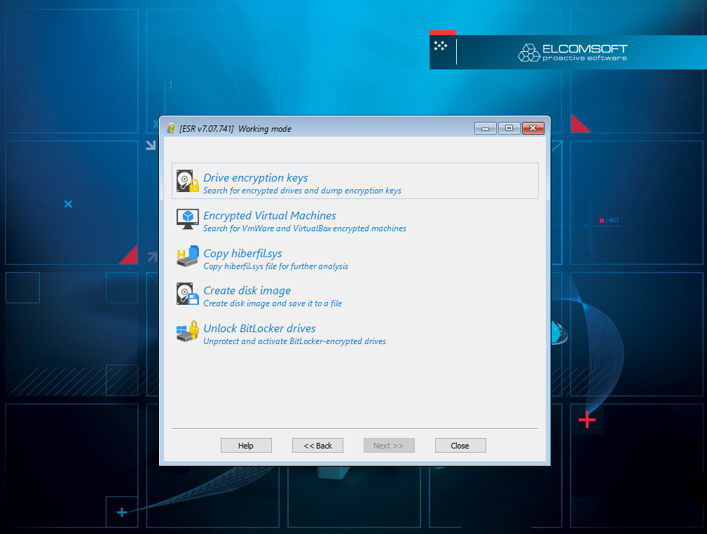 Восстановление 8. Elcomsoft System Recovery.