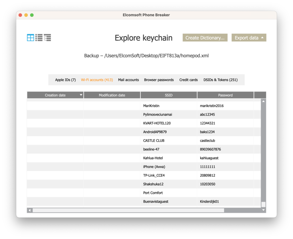 HomePod Forensics III Analyzing the Keychain and File System
