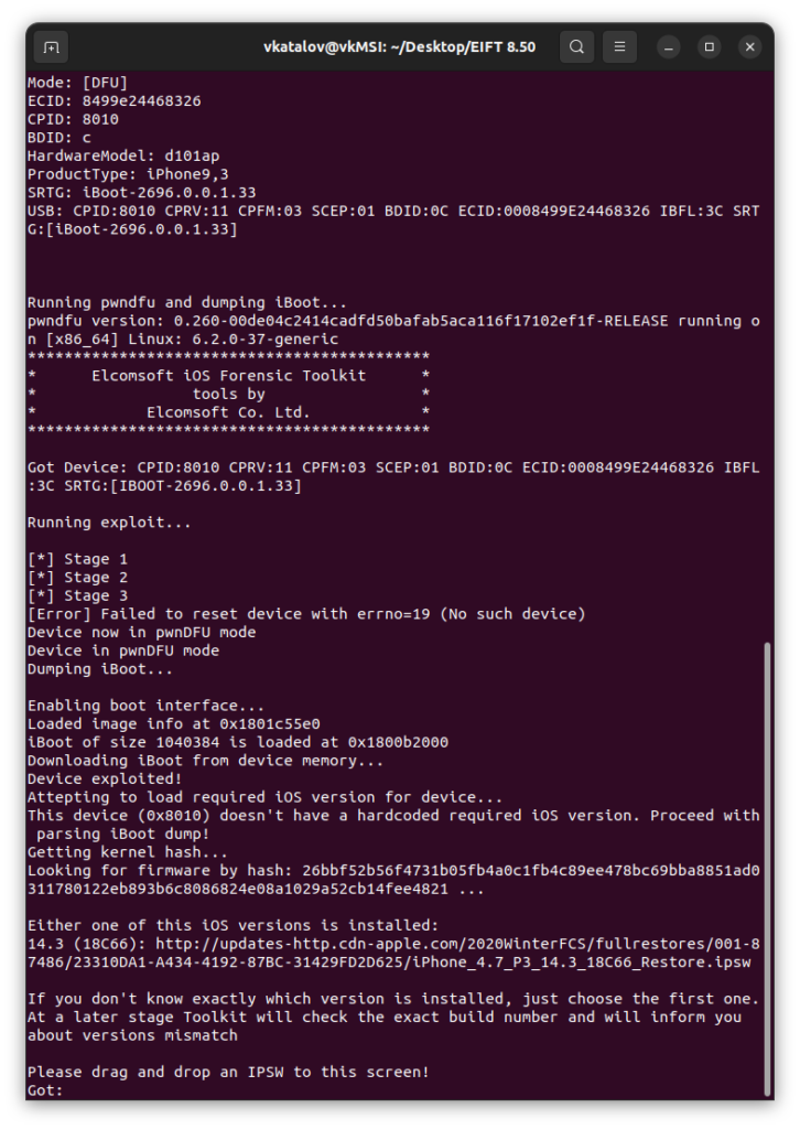 iOS Forensic Toolkit: Exploring the Linux Edition | ElcomSoft blog