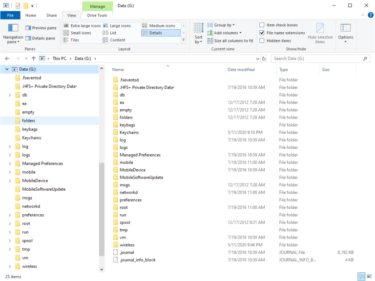 Ios Forensics File System Structure iOS Forensic Toolkit: Mounting HFS Images in Windows | ElcomSoft blog